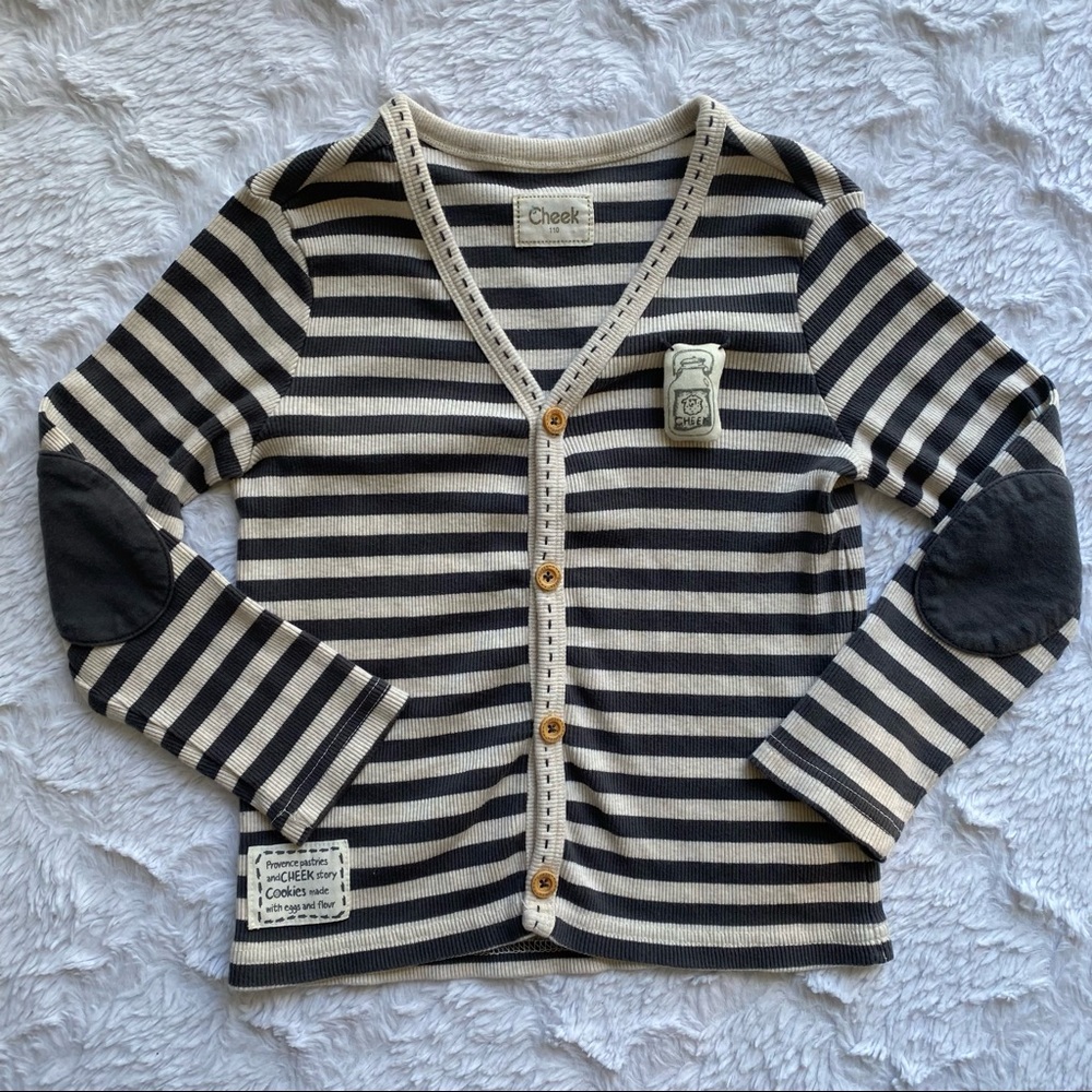 CHEEK striped cardigan